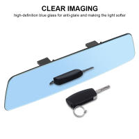 Espejo De Interior Para Coche 2.5D HD Antigolpes Amplio Ángulo Azul Sin Marco Lente De Curvatura Micro 3000R Para Todas Las Marcas - details 8