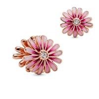 Encantos Colgantes De Margarita Rosa Con Abertura Para Pulsera Original Joyería De Primavera Para Mujer Regalo Popular - details 2