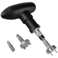Llave De Tornillo Para Talones De Golf 1pc Set De Herramienta De Ajuste Y Retiro De Zapatos Duradero De Acero Inoxidable Con Mango De Plástico - details 4