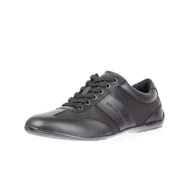 Emporio Armani Zapatillas Zapatos de cuero Hombre Negro X4C475 XL473 K001 - 1