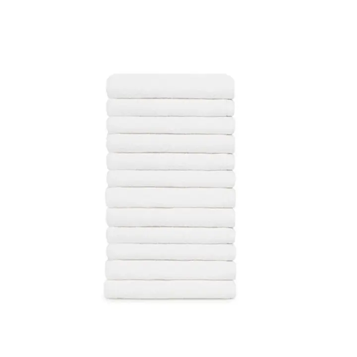 Toalla Sábana blanco de baño 100% algodón 30x50cm y 50x90cm 300/320 gr m2 Pack de 6 unidades - 1