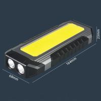 Linterna De Trabajo COB LED Recargable USB Con Batería 18650 Luz Portátil Para Camping Impermeable Con Imán 4000mAh Fuente De Iluminación Mixta Distancia De Iluminación 50-100 M - details 16