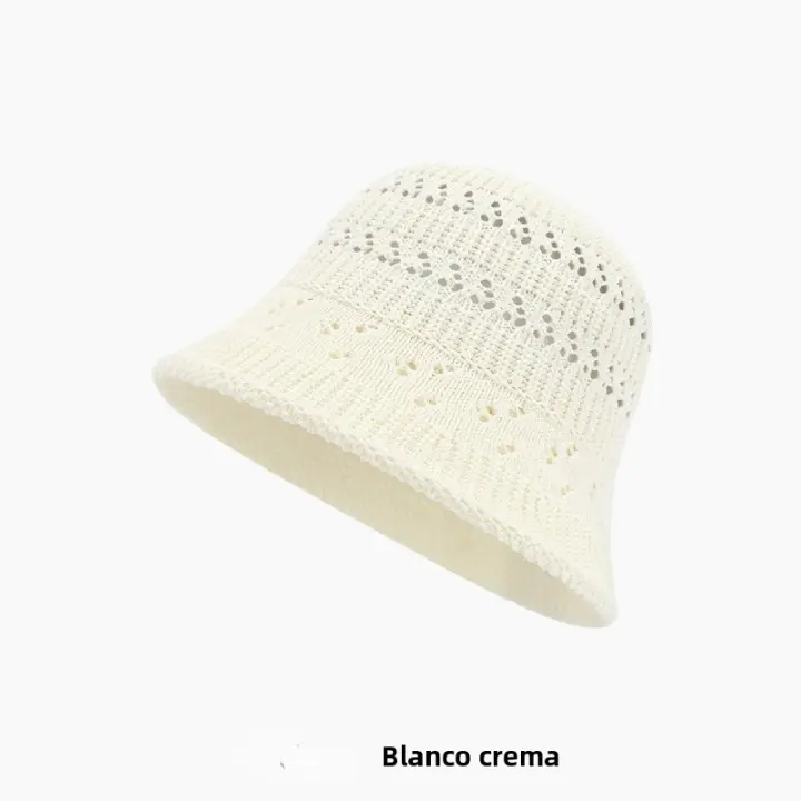 Gorro De Pescador De Verano Para Mujer Tejido Al Hilo Sombrero De Playa Transpirable Panama Casuales Unisex Viaje De Campo - 1