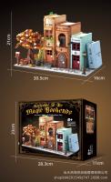 Bloques De Construcción Creativos 66009 Librería Mágica House Street View Modelo De Calle 1488 Piezas Juguetes De Bloques Para Niños Regalo - details 2