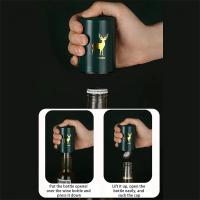 Abrepuertas Magnético Automático Creativo En Acero Inoxidable Para Cocina Herramientas De Barra Portátiles Para Cierres De Botellas De Cerveza - details 3