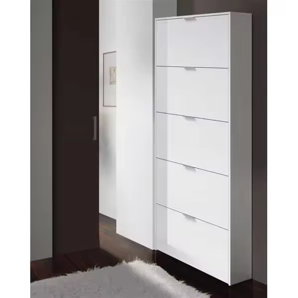 Zapatero 5P Maelys Blanco brillo - 1