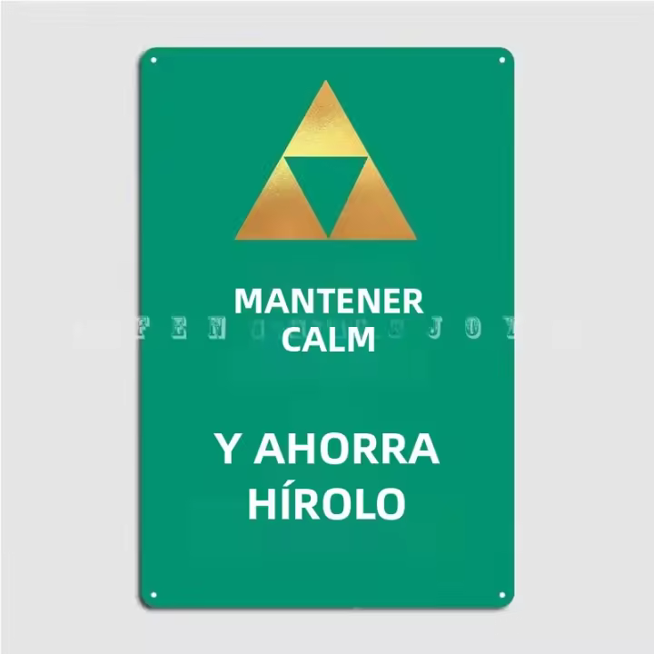 Cartel De Película Retro Legend of Zelda save Hyrule Para Decoración De Pared Vintage Para Garage Bar Man Cave Sin Marco - 1