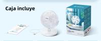 Ventilador de Mesa Portátil,  6 Pulgadas, 5 Aspas, 2 Velocidades, Sin Batería, Blanco - details 5