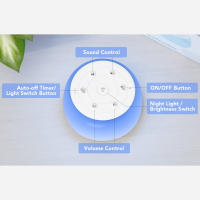 MBZ203 Máquina De Ruido Blanco Para Bebé Con Luz Nocturna De 7 Colores Y 34 Sonidos Soothing Timer Ajustable Monitor De Sueño Para Niños - details 12