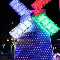 Lámparas De Red De Pesca LED Iluminación Estelar Cadenas Impermeables Guirnalda Para Exterior Decoración De Navidad Jardín Fiesta Boda Xmas - details 8