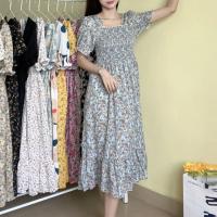 Vestido De Cintura Elástica En Chiffón Para Mujer Verano Casual Elegante Con Manga Corta Plisado Estilo A-line Vestidos Cortos - details 12