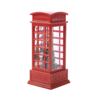1Pc Teléfono Rojo Navideño Con Luz Y Decoración De Santa Figura De Globito Navideño Temático Iluminado Para Decoración De Navidad - details 7