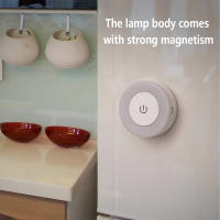 Lámpara De Noche LED 0.6W Recargable Y Magnética Para Bebé Y Dormitorio Luz Táctil Dimmable Para Cocina Y Estudio Fuente De Alimentación DC Material Del Cuerpo ABS - details 7