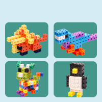 Bloques De Construcción En Forma De Cuadrado Y Cubo Juegos De Rompecabezas Para Niños DIY Asamblea De Modelos Juguetes Educativos Para Edades 3-12 - details 2