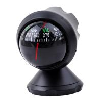 Bola De Navegación Para Coche Con Ventosa Y Rotación De 360 Grados Compás Impermeable De Alta Calidad Decorativo Para Vehículo Negro 1Pc - details 1