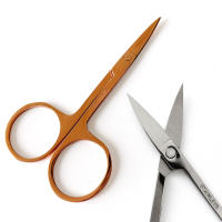 Tijeras De Cejas Para Maquillaje Eliminador De Vello Facial Herramientas De Belleza Tijeras De Uñas Y Cutícula De Acero Inoxidable Tamaño 4x6 - details 1