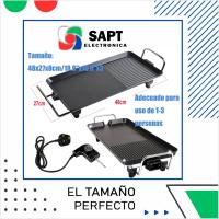 Grill Eléctrico 1500W | Superficie antiadherente para Carnes | Evacuación de Aceite | Patas Antideslizantes | Cocina Saludable y Práctica - details 0
