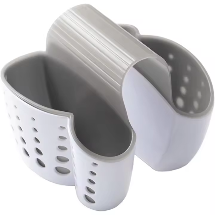 Organizador de fregadero de cocina, organizador de utensilios de cocina, soporte de esponja, almacenamiento de baño (1PC) - 1
