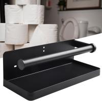 Soporte De Papel De Cocina Y Baño Montado En La Pared Organizador De Cocina Para Papel De Cocina Accesorio De Cocina Práctico - details 2