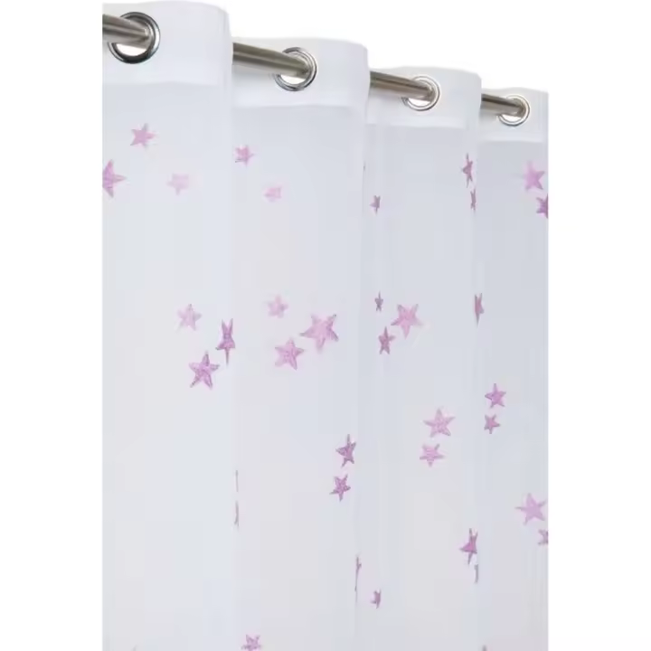 TEJIDOS REINA  Cortina ollados Modelo: estrella  - Medida Cortina Ollados 140x260 Cm - 1