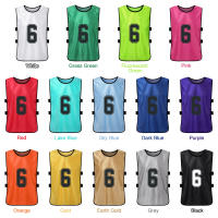 Chalecos De Deporte Para Niños 6/12PCS Camisetas De Fútbol Rápidas Secado Uniforme De Equipo De Baloncesto Entrenamiento Con Números - details 23