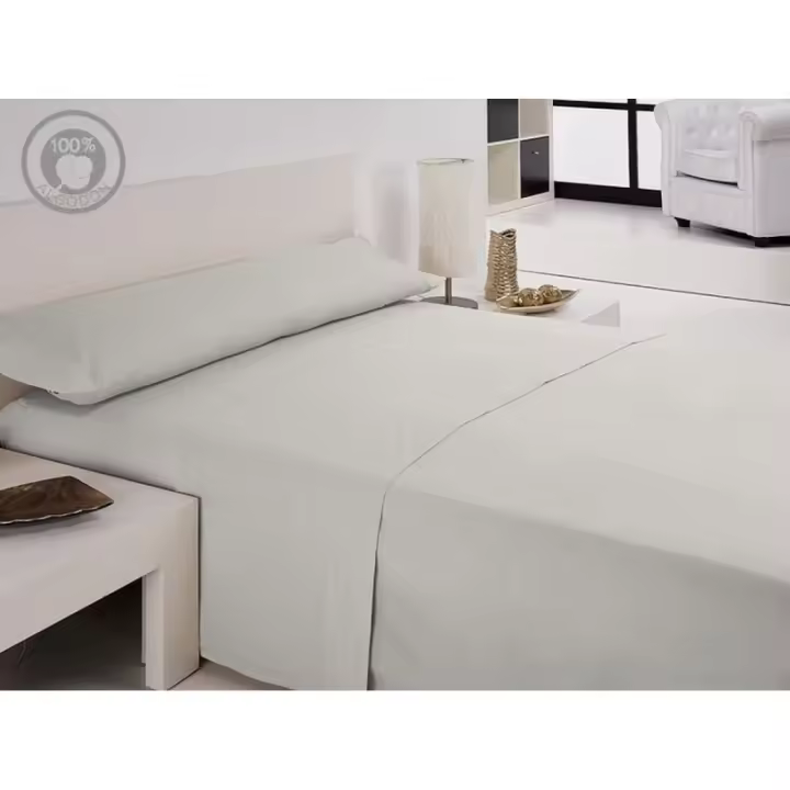 Hosteline - Juego de Sábanas Hosteline IRIS Blanco Cama de 120 - 1