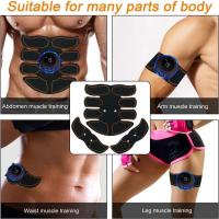 Estimulador De Músculo Abdominal EMS Con Parches De Entrenamiento ABS Massajeador Corporal Para Adelgazamiento Carga USB Fitness Instrumento De Ejercicio Muscular - details 5