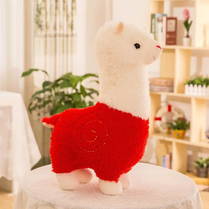 Muñeco De Peluche De Alpaca Lindo En 6 Colores Animal Kawaii Para Decoración De Hogar Y Juguete Para Niños Regalo De Cumpleaños Suave Y Cálido - 1