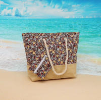 EILV - Bolso de Playa con Estampado Floral y Neceser a Juego – Base de Yute - details 2