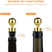 Tapa De Vino Dorada Reutilizable Con Sistema De Vácuo Cierre De Giro Botella De Champán Regalos Para Barra Herramientas De Cocina - details 14