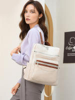 Anti-robo Mujer Mochila de Cuero de Pu Mochila De Bolsa de mano Mochilas Casual - details 14