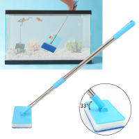 Cepillo De Limpieza Para Acuario Con Mango Largo Y Pincel Doble Cara Ajustable De 180° Limpiador De Algas Para Ventanas Y Vidrio - details 8