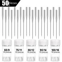 50Pcs Regla Universal De Agudeza Para Máquina De Coser Compatible Con Todas Las Máquinas De Hilo Bajo Hebilla Singer Brother Herramienta De Costura De Acero Inoxidable - details 0