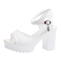 Sandalias De Mujer Con Plataforma Y Tacón Alto Cierre De Tobillo Antideslizante Casual Elegante Y Cómodas Para Todo El Año - details 2