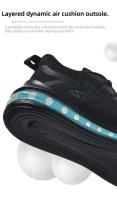 Zapatos De Correr Para Hombre Casual Ligeros Tenis Deportivos Transpirables Moda Suela De PVC Mesh Antideslizante Para Caminar - details 12