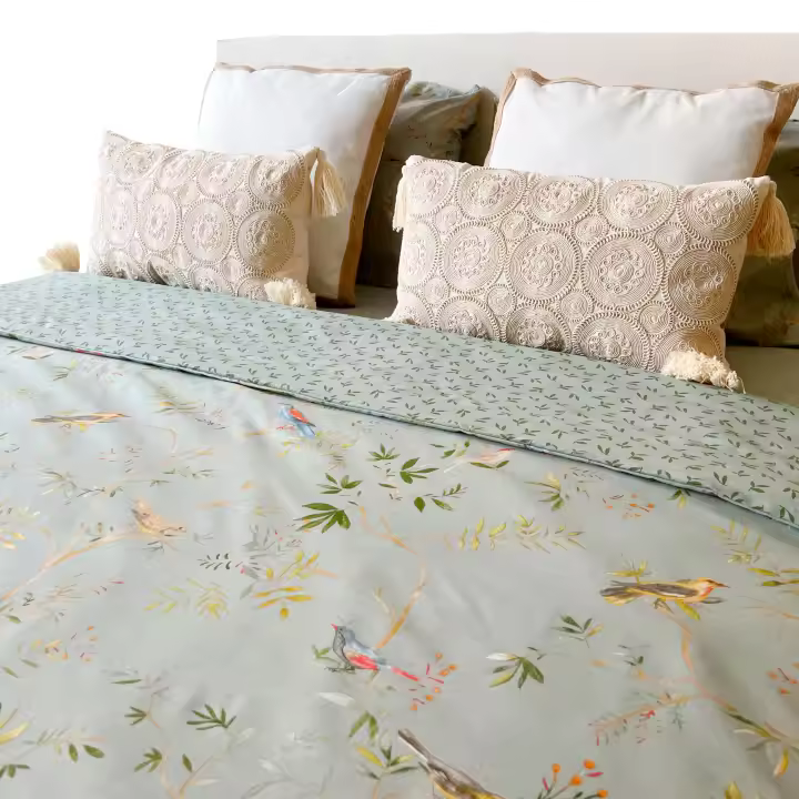 Funda Nórdica Alo Home 100% Algodón Reversible Estampado Birds Disponible solo para Cama  90 cm- ULTIMAS UNIDADES - 1