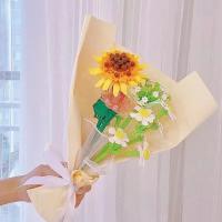 Bloques De Construcción Con Diseño De Flores 13 Estilos Rosas Lavanda Durazno Lirio De Valldoreix Tulipán Adornos Para El Hogar DIY Para Adultos - details 5