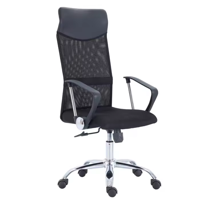 Sillón giratorio Coach altura regulable con reposabrazos negro 112-122x64x64 cm Adec - 1