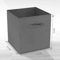 Caja de Almacenaje Plegable, de 31x31x31cm, 11 Colores, Cajas organizadoras en Tela, Caja para organizar Ropa, Juguetes y Sábanas en Armarios - details 15