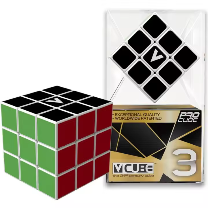 Cubo Mágico 3 X 3 Flat Marca V Cube. Modelo 036 de caras lisas con pintura serigrafiada. - 1