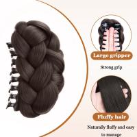 Nuevo Clip De Peluca Sintética Natural Y Gruesa En Color Negro Y Marrón Para Mujeres Accesorio De Cabello Artificial - details 7