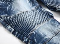Jean Retro De Buzo Para Hombre Estilo Moderno Con Bolsillo Y Cierre De Cremallera Tejido De Dénim Elástico Slim Straight - details 16