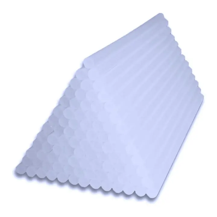EasySpeed Barra de Pegamento, Barra Silicona Caliente, Pack 65 Piezas, 7 mm Diámetro x  200 mm Largo,  Transparente, Bricolaje y Manualidades - Recambio para Pistola - 1
