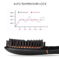Cepillo De Pelo Cerámico Eléctrico PTC Peine Calentador De Barba Portátil Herramientas De Estilo Máxima Temperatura 240 °C Secado Seco Y Húmedo - details 2