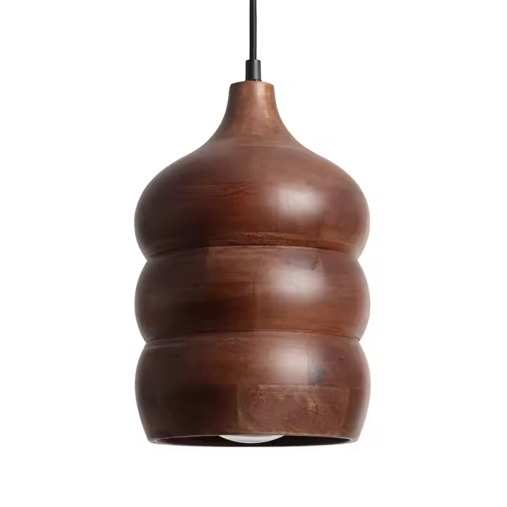 Ledkia Lámpara Colgante Madera Kanan I Natural - 1