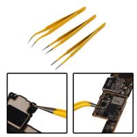 Juego De Pinzas De Acero Inoxidable Anti-estático Para Reparación De Teléfonos Móviles Y Electrónicos Pinza Para Cejas Y Pestañas - details 7