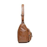Bolso Bandolera Para Mujer De PU Con Diseño Tejido Ajustable Y Gran Capacidad Estilo Casual Para Comunicación - details 1