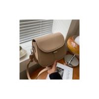 Bolso Cruzado de cuero PU para Mujer, Cartera de diseño, semicircular, estilo Retro, at fashion - details 5