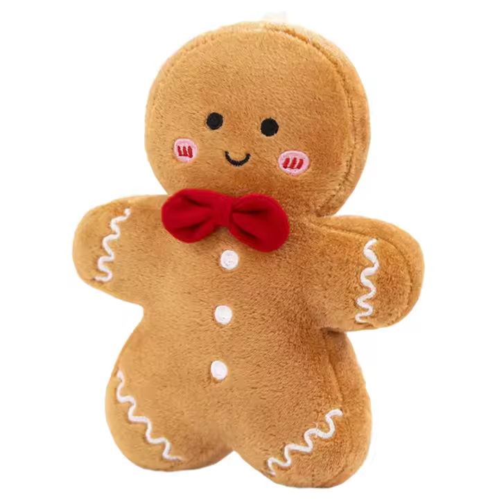 Muñeco De Jengibre Navideño De Peluche Decoración De Árbol De Navidad Juguete Para Dormir Para Niños Regalo De Cumpleaños De Navidad - 1