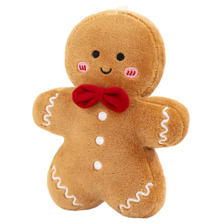 Muñeco De Jengibre Navideño De Peluche Decoración De Árbol De Navidad Juguete Para Dormir Para Niños Regalo De Cumpleaños De Navidad - 1